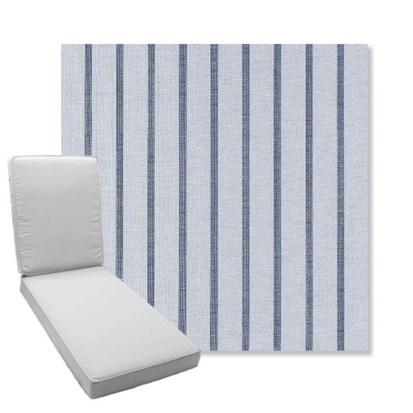 Picture of Unwind Sky | Boxed Chaise Lounge Cushion - Sunbrella© Fabric