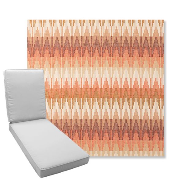 Picture of Valley Desert | Boxed Chaise Lounge Cushion - Sunbrella© Fabric