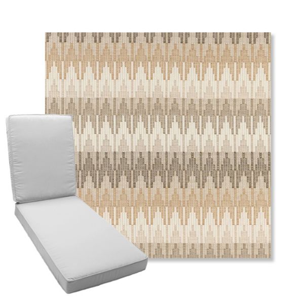 Picture of Valley Dune | Boxed Chaise Lounge Cushion - Sunbrella© Fabric