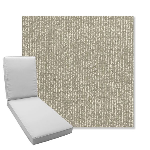 Picture of Vista Seasalt | Boxed Chaise Lounge Cushion - Sunbrella© Fabric