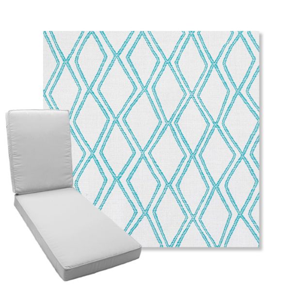 Picture of Voyage Breeze | Boxed Chaise Lounge Cushion - Sunbrella© Fabric