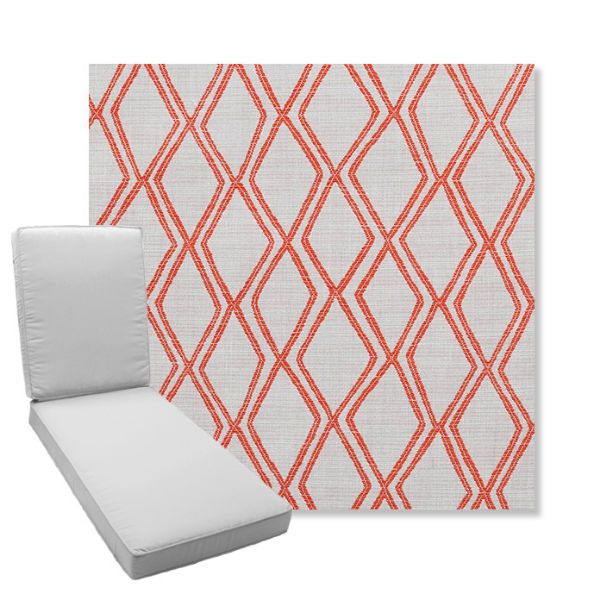 Picture of Voyage Tamale | Boxed Chaise Lounge Cushion - Sunbrella© Fabric