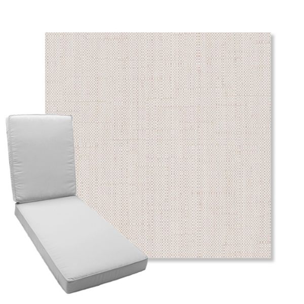 Picture of Willa Cloud | Boxed Chaise Lounge Cushion - Sunbrella© Fabric