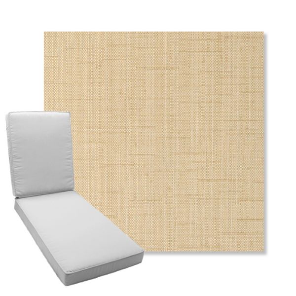 Picture of Willa Hemp | Boxed Chaise Lounge Cushion - Sunbrella© Fabric