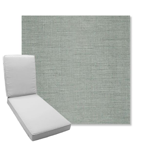 Picture of Willa Mist | Boxed Chaise Lounge Cushion - Sunbrella© Fabric