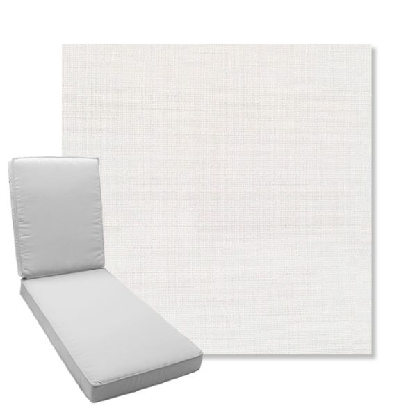 Picture of Willa Snow | Boxed Chaise Lounge Cushion - Sunbrella© Fabric