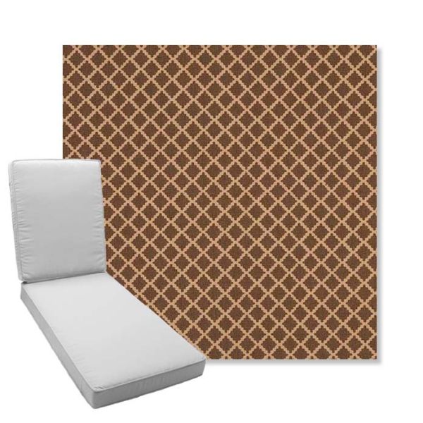 Picture of Yardly Bark | Boxed Chaise Lounge Cushion - Sunbrella© Fabric