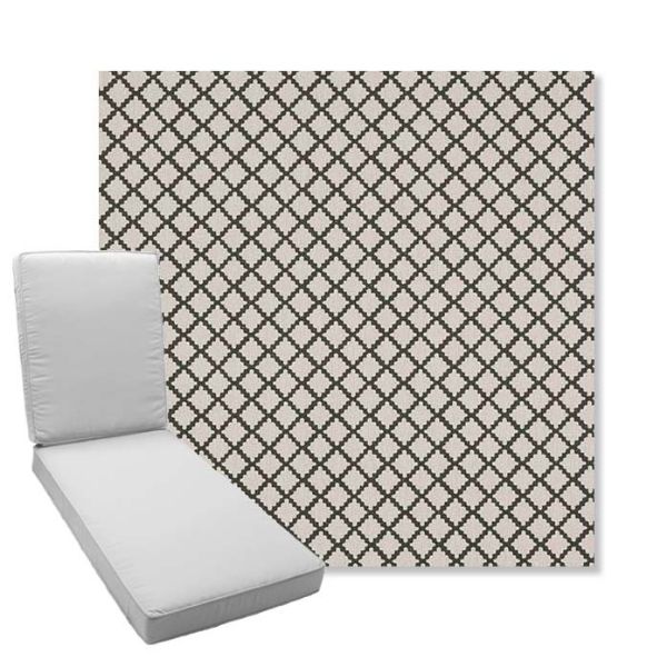 Picture of Yardly Hedge | Boxed Chaise Lounge Cushion - Sunbrella© Fabric