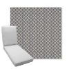 Picture of Yardly Hydrangea | Boxed Chaise Lounge Cushion - Sunbrella© Fabric