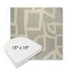 Picture of Brushstroke Duckegg | 18" x 18" Boxed Contoured Rounded Back Wicker Chair Cushion - Sunbrella© Fabric