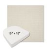 Picture of Canvas Cloud | 18" x 18" Boxed Contoured Rounded Back Wicker Chair Cushion - Sunbrella© Fabric