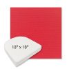 Picture of Canvas Logo Red | 18" x 18" Boxed Contoured Rounded Back Wicker Chair Cushion - Sunbrella© Fabric