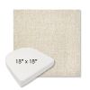 Picture of Chartres Cloud | 18" x 18" Boxed Contoured Rounded Back Wicker Chair Cushion - Sunbrella© Fabric