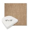 Picture of Crush Camel | 18" x 18" Boxed Contoured Rounded Back Wicker Chair Cushion - Sunbrella© Fabric