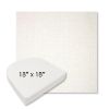 Picture of Crush Snow | 18" x 18" Boxed Contoured Rounded Back Wicker Chair Cushion - Sunbrella© Fabric