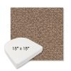 Picture of Dumont Taupe | 18" x 18" Boxed Contoured Rounded Back Wicker Chair Cushion - Sunbrella© Fabric