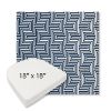 Picture of Figure Indigo | 18" x 18" Boxed Contoured Rounded Back Wicker Chair Cushion - Sunbrella© Fabric