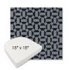 Picture of Hoopla Blue Jay | 18" x 18" Boxed Contoured Rounded Back Wicker Chair Cushion - Sunbrella© Fabric