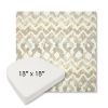 Picture of Inga Marble | 18" x 18" Boxed Contoured Rounded Back Wicker Chair Cushion - Sunbrella© Fabric