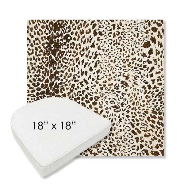 Picture of Instinct Espresso | 18" x 18" Boxed Contoured Rounded Back Wicker Chair Cushion - Sunbrella© Fabric