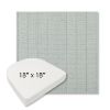 Picture of Kaia Mist | 18" x 18" Boxed Contoured Rounded Back Wicker Chair Cushion - Sunbrella© Fabric