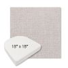 Picture of Kismet Flax | 18" x 18" Boxed Contoured Rounded Back Wicker Chair Cushion - Sunbrella© Fabric