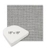 Picture of Kudos Newsprint | 18" x 18" Boxed Contoured Rounded Back Wicker Chair Cushion - Sunbrella© Fabric
