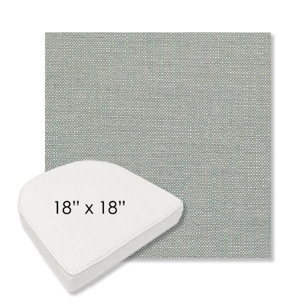 Picture of Linville Spa | 18" x 18" Boxed Contoured Rounded Back Wicker Chair Cushion - Sunbrella© Fabric
