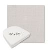Picture of Metamorphic Snow | 18" x 18" Boxed Contoured Rounded Back Wicker Chair Cushion - Sunbrella© Fabric