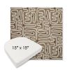Picture of Nema Pampas | 18" x 18" Boxed Contoured Rounded Back Wicker Chair Cushion - Sunbrella© Fabric