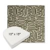 Picture of Nema Sagebrush | 18" x 18" Boxed Contoured Rounded Back Wicker Chair Cushion - Sunbrella© Fabric