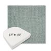 Picture of Piazza Mist | 18" x 18" Boxed Contoured Rounded Back Wicker Chair Cushion - Sunbrella© Fabric