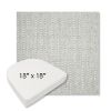 Picture of Pique Cloud | 18" x 18" Boxed Contoured Rounded Back Wicker Chair Cushion - Sunbrella© Fabric