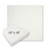 Picture of Pique Salt | 18" x 18" Boxed Contoured Rounded Back Wicker Chair Cushion - Sunbrella© Fabric