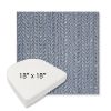 Picture of Posh Sapphire | 18" x 18" Boxed Contoured Rounded Back Wicker Chair Cushion - Sunbrella© Fabric