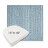 Picture of Posh Sky | 18" x 18" Boxed Contoured Rounded Back Wicker Chair Cushion - Sunbrella© Fabric