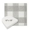 Picture of Preso Pebble | 18" x 18" Boxed Contoured Rounded Back Wicker Chair Cushion - Sunbrella© Fabric