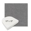 Picture of Proof Slate | 18" x 18" Boxed Contoured Rounded Back Wicker Chair Cushion - Sunbrella© Fabric