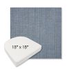 Picture of Proven Denim | 18" x 18" Boxed Contoured Rounded Back Wicker Chair Cushion - Sunbrella© Fabric