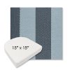 Picture of Rothko Oceanfront | 18" x 18" Boxed Contoured Rounded Back Wicker Chair Cushion - Sunbrella© Fabric