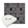 Picture of Rubix Vintage Denim | 18" x 18" Boxed Contoured Rounded Back Wicker Chair Cushion - Sunbrella© Fabric