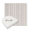 Picture of Tranquil Linen | 18" x 18" Boxed Contoured Rounded Back Wicker Chair Cushion - Sunbrella© Fabric