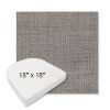 Picture of Willa Bark | 18" x 18" Boxed Contoured Rounded Back Wicker Chair Cushion - Sunbrella© Fabric
