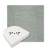 Picture of Willa Mist | 18" x 18" Boxed Contoured Rounded Back Wicker Chair Cushion - Sunbrella© Fabric