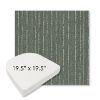 Picture of Abundant Seaglass | 19.5" x 19.5" Boxed Contoured Rounded Back Wicker Chair Cushion - Sunbrella© Fabric