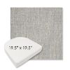 Picture of Adena Pebble | 19.5" x 19.5" Boxed Contoured Rounded Back Wicker Chair Cushion - Sunbrella© Fabric