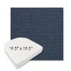 Picture of Blend Indigo | 19.5" x 19.5" Boxed Contoured Rounded Back Wicker Chair Cushion - Sunbrella© Fabric