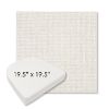 Picture of Bliss Linen | 19.5" x 19.5" Boxed Contoured Rounded Back Wicker Chair Cushion - Sunbrella© Fabric
