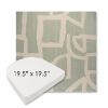 Picture of Brushstroke Duckegg | 19.5" x 19.5" Boxed Contoured Rounded Back Wicker Chair Cushion - Sunbrella© Fabric