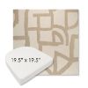 Picture of Brushstroke Stucco | 19.5" x 19.5" Boxed Contoured Rounded Back Wicker Chair Cushion - Sunbrella© Fabric